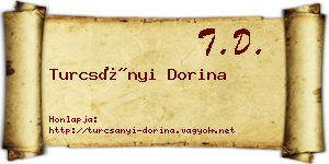 Turcsányi Dorina névjegykártya
