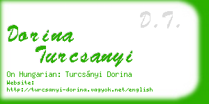 dorina turcsanyi business card