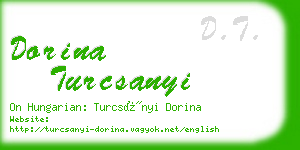 dorina turcsanyi business card
